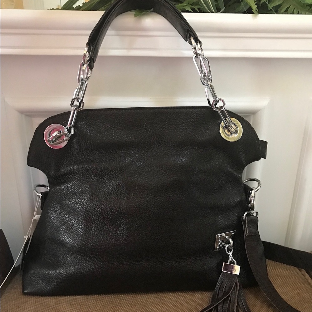 Xmas Gift Final Sale - Leather Tassel Shoulder/Crossbody Bag